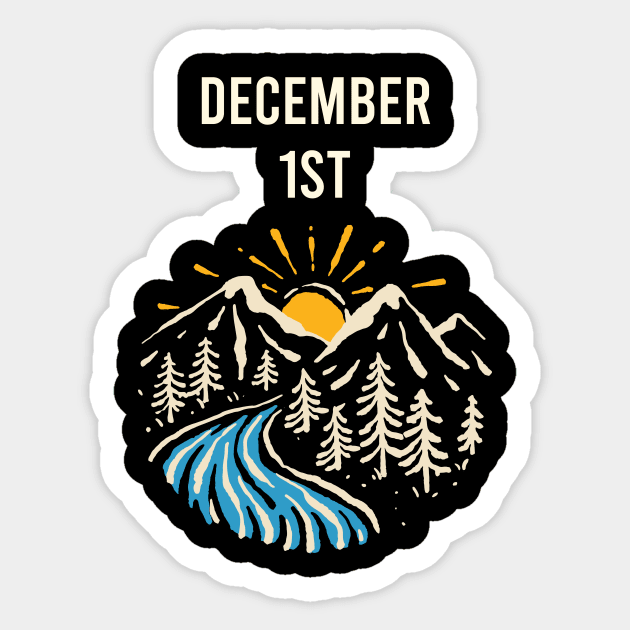 Landscape December 1st 01 Sticker by blakelan128